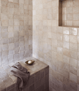 Custom Made Off White 4" x 4" Zellige Kitchen, Bathroom Backsplash Tiles (Per Sqft)