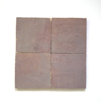 Aubergine Zellige Square Tile 4x4 - Handtile