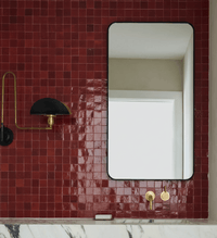 Custom Made Burgundy Red Zellige Backsplash 4x4 - Handtile