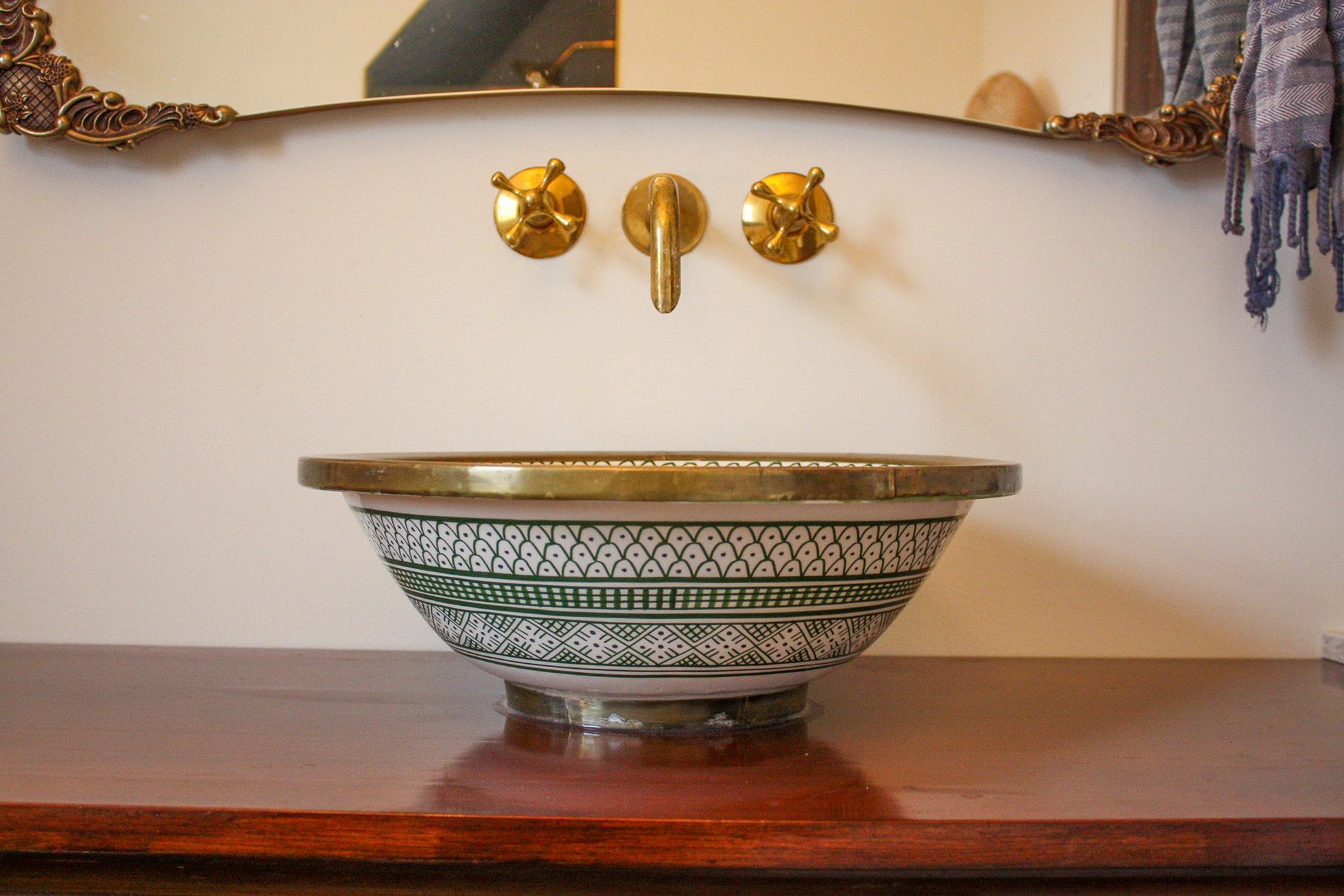 Green Design Handcrafted Drop - In Ceramic Vessel Sink - Custo&Co