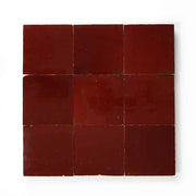 Custom Made Red Zellige Backsplash 2" x 2" (Per Sqft)