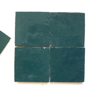 Teal Zellige Square Tile — Handmade Zellij Backsplash & Wall Tile - Handtile