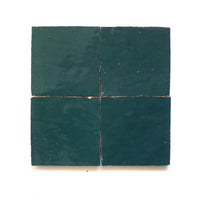 Teal Zellige Square Tile — Handmade Zellij Backsplash & Wall Tile - Handtile