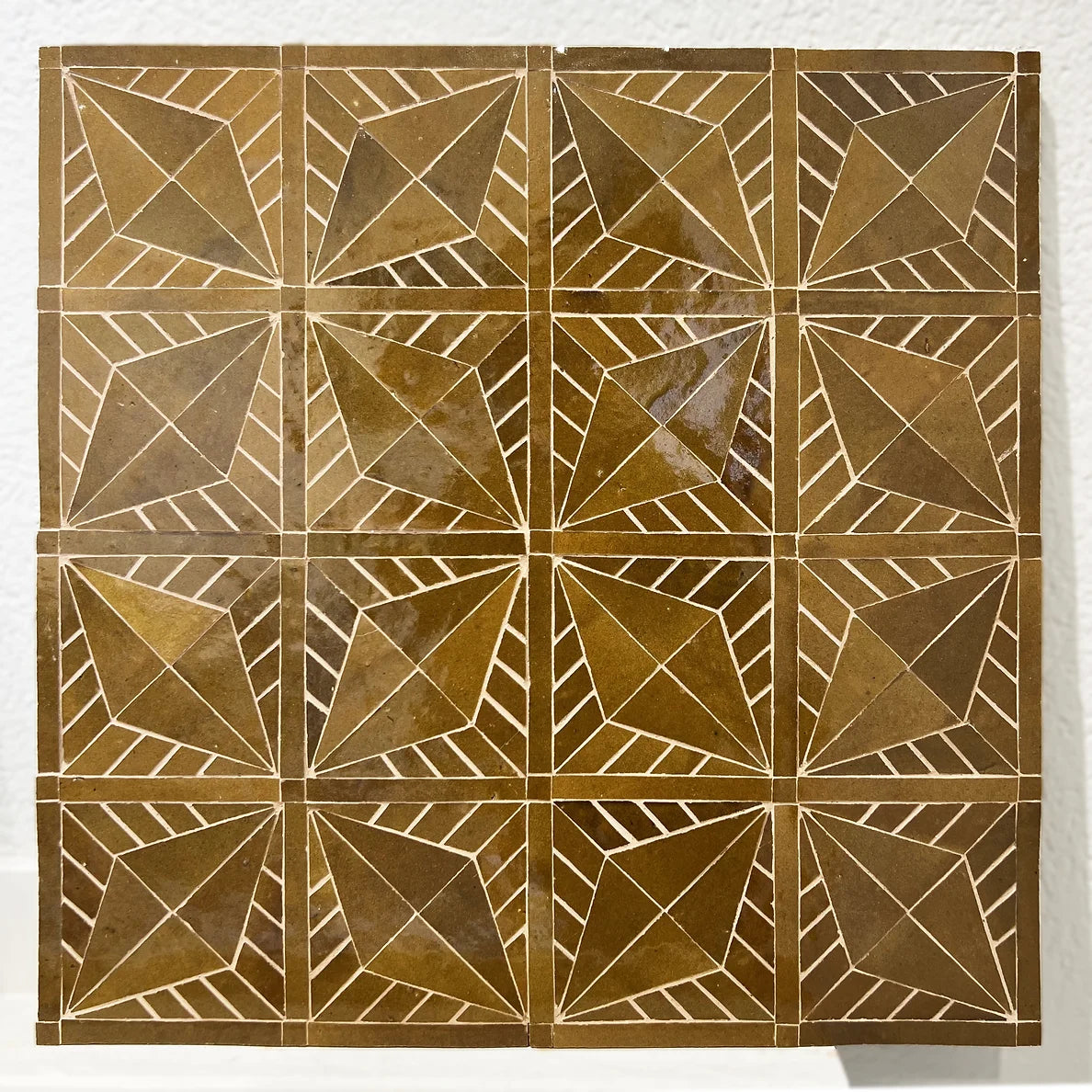 Custom Made Handcrafted Patterned Zellige Tiles - Customized Colors Available (Per Sqft)